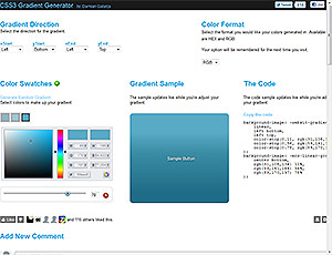 CSS3 Gradient Generator скриншот